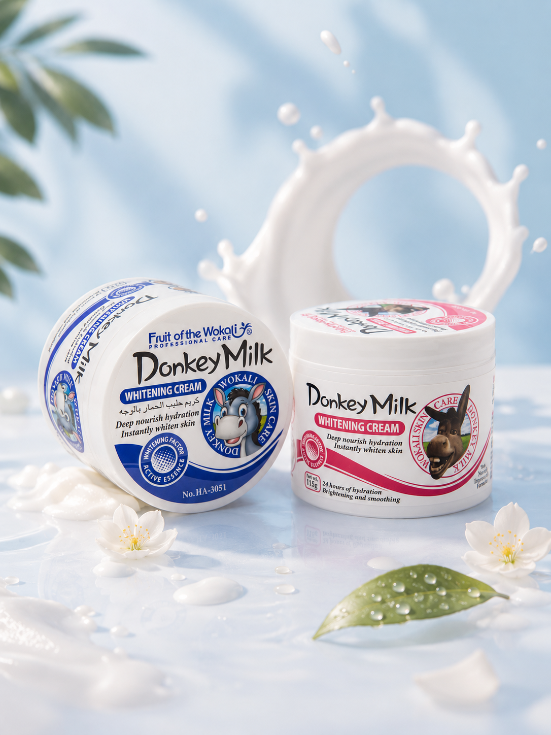 کرم سفید کننده شیر الاغ وکا.لی don.key milk