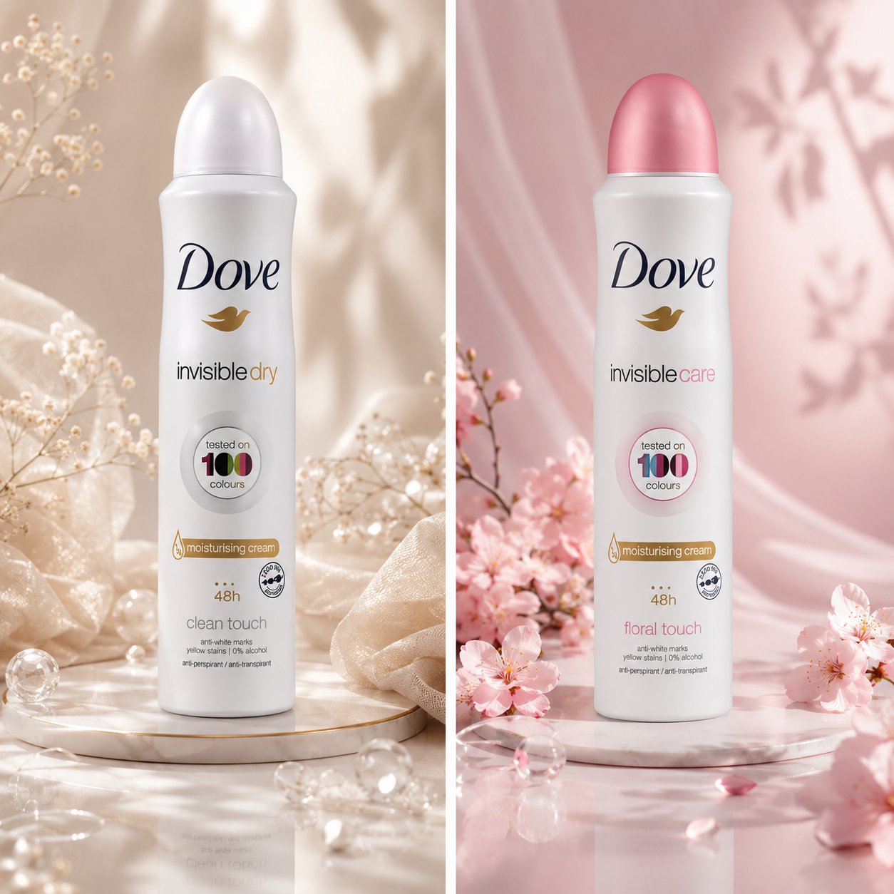 اسپری ضد تعریق زنانه داو  dove  Invisible Care  250 ml هندی