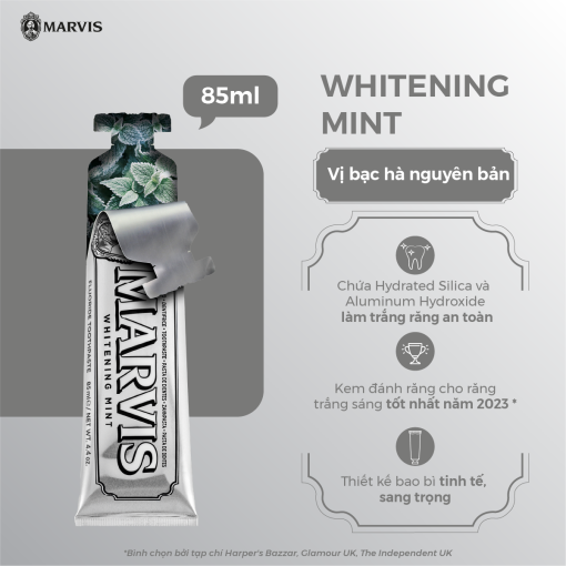خمیر دندان مارویس Whitening Mint 85ml