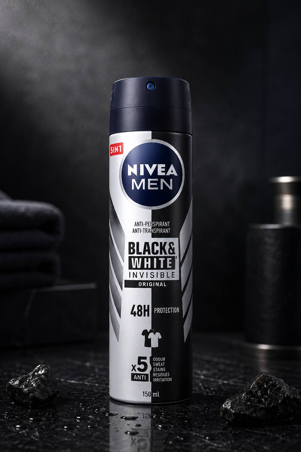 اسپری ضدتعریق نی.وآ Black & White Invisible Original