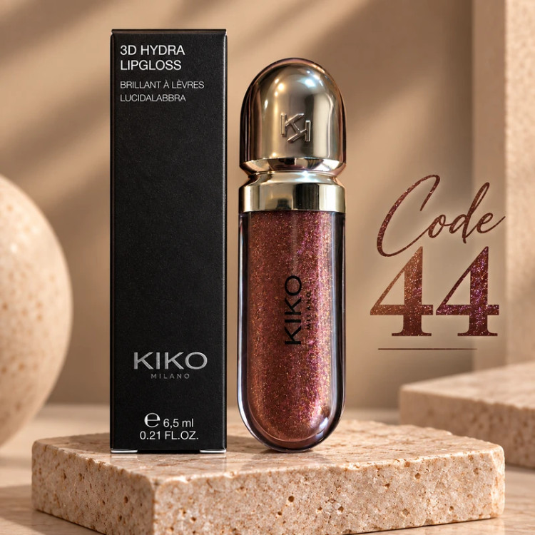 لیپ گلاس کیکو میلانو کد 44 3D Hydra Lipgloss Disruptive Brown مستر کوالیتی